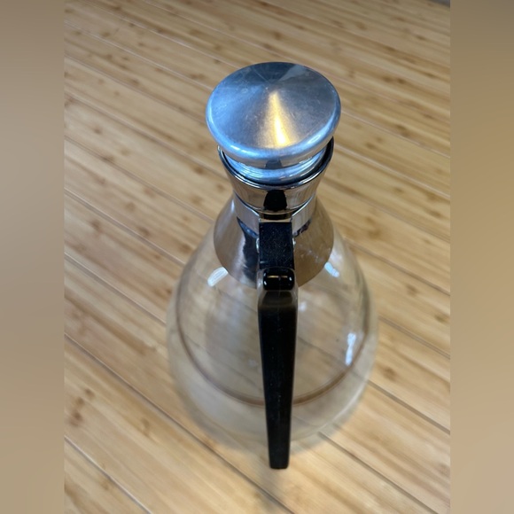 Vintage Mid Century MCM Atomic Inland Glass Coffee Carafe  1958 - Picture 3 of 12